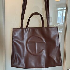 Telfar Brown Shopping Bag